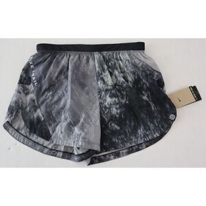 Nike Trail DX1021-010 Women Sz M Black/Gray Mid-Rise 3" Lined Running Shorts